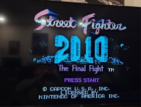 Street Fighter 2010 (Nintendo, NES) Game Only - Tested
