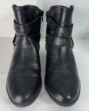 SO Youth Girl's Samantha Zip Up Fashion Comfort Ankle Boots Black Size 5
