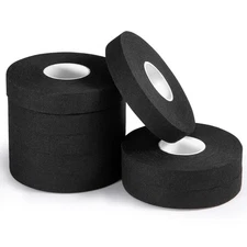 Pro Finger Tape 8 Pack - 0.5” x 45 Ft Black Athletic Sports Tape for Rock Cli...