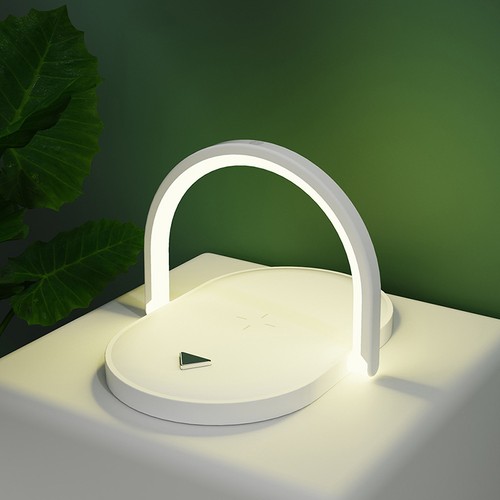 Chargeur sans fil 15W charge rapide support téléphone portable lampe pour Samsung S20 S10 - Photo 17 sur 19