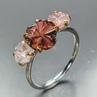 Jewellery Natural Tourmaline Ring 925 Sterling Silver Size 7.5 /R478812