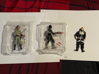 Star Wars cantina figures x3 - Dannik Jerriko, Dias Puhr & BoShek loose