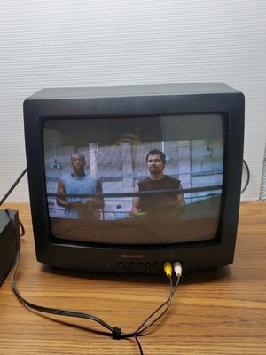 Sharp 13N-M100B 13'' Color Retro Gaming CRT TV No Remote Tested
