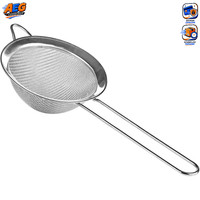 KüChensieb 7 Cm Edelstahl Feinmaschig FüR Tees, Mehl, Reis, Nudeln, Obst, GemüSe