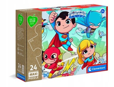 Clementoni 24 Maxi Puzzle Play for Future DC Super Friends 24219