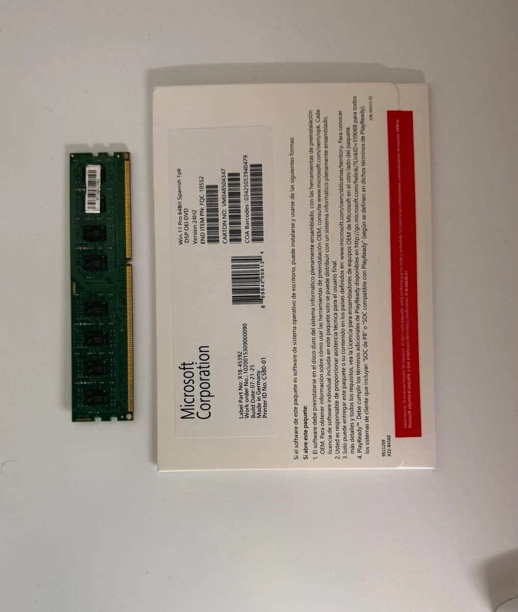 Windows 11 Pro DVD Pack/ Physically