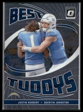 2024 Donruss Optic #12 Justin Herbert / Quentin Johnston Best Tuddys