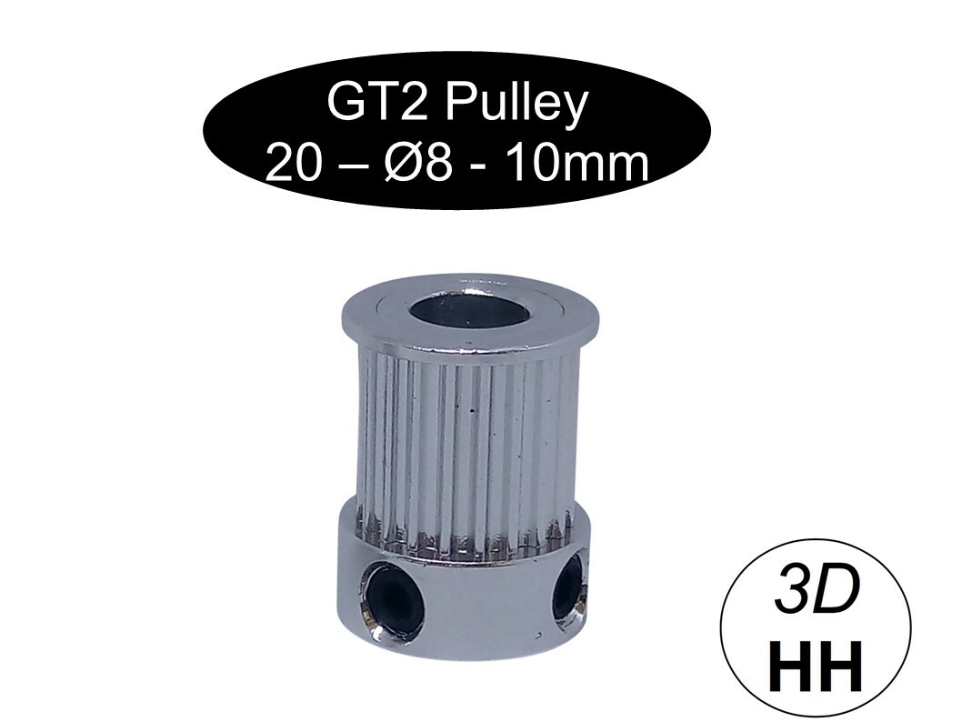 GT220Zahn10mmBreitePulleyZahnradRitzelScheibeØ8mmGT-2W6SOFORTVERSAND