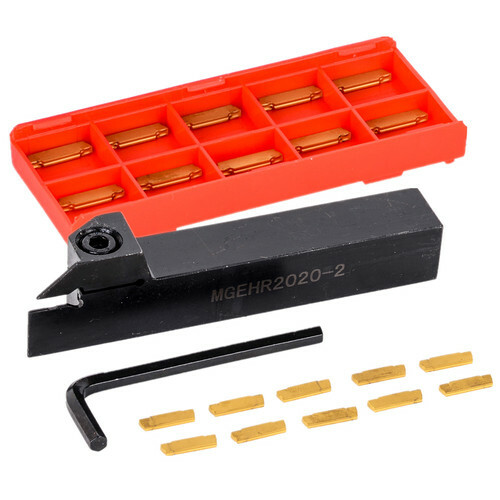 MGEHR2020-2 20mm CNC Lathe Turning Tool Holder + 10PCS MGMN200 Inserts Kit Set - Picture 1 of 7