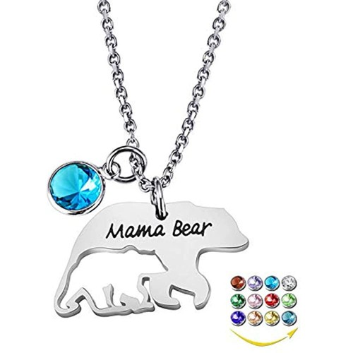 YOUFENG Mom Necklace Mama Bear 