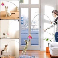 15STK Interaktive Katzenspielzeug Set Katzen`Spielzeug Katzenangel, Mit Saugnapf