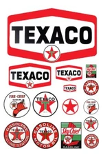 1:25 G scale model Texaco gasoline station gas signs