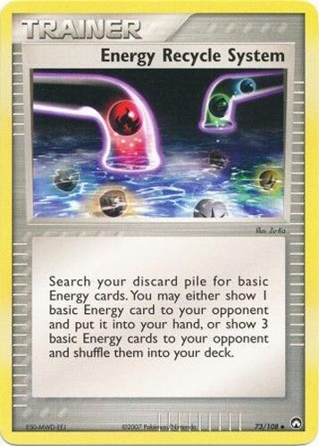 Pokemon Card - Power Keepers 73/108 - ENERGY RECYCLE SYSTEM (uncommon) - NM