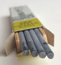 Vintage SCRIPTO Thick 3mm Blue NOS Marking Pencil Lead 4 Pack USA