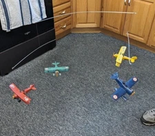 Set of 4 Airplanes Flight Mobile 1920 by Authentic Models Inc w/original box USA