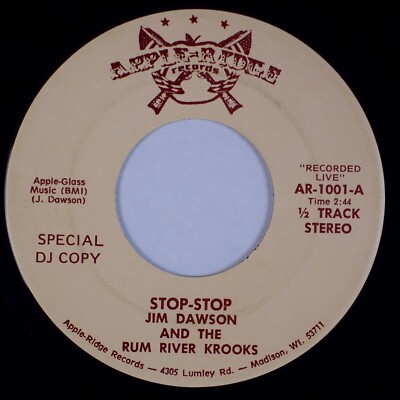 JIM DAWSON AND RUM RIVER KROOKS: Stop US Wisconsin Obscure Country 45 HEAR