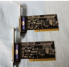 lot of 2 Newtech ip-n45-6110-00-00881 parallel port card used 