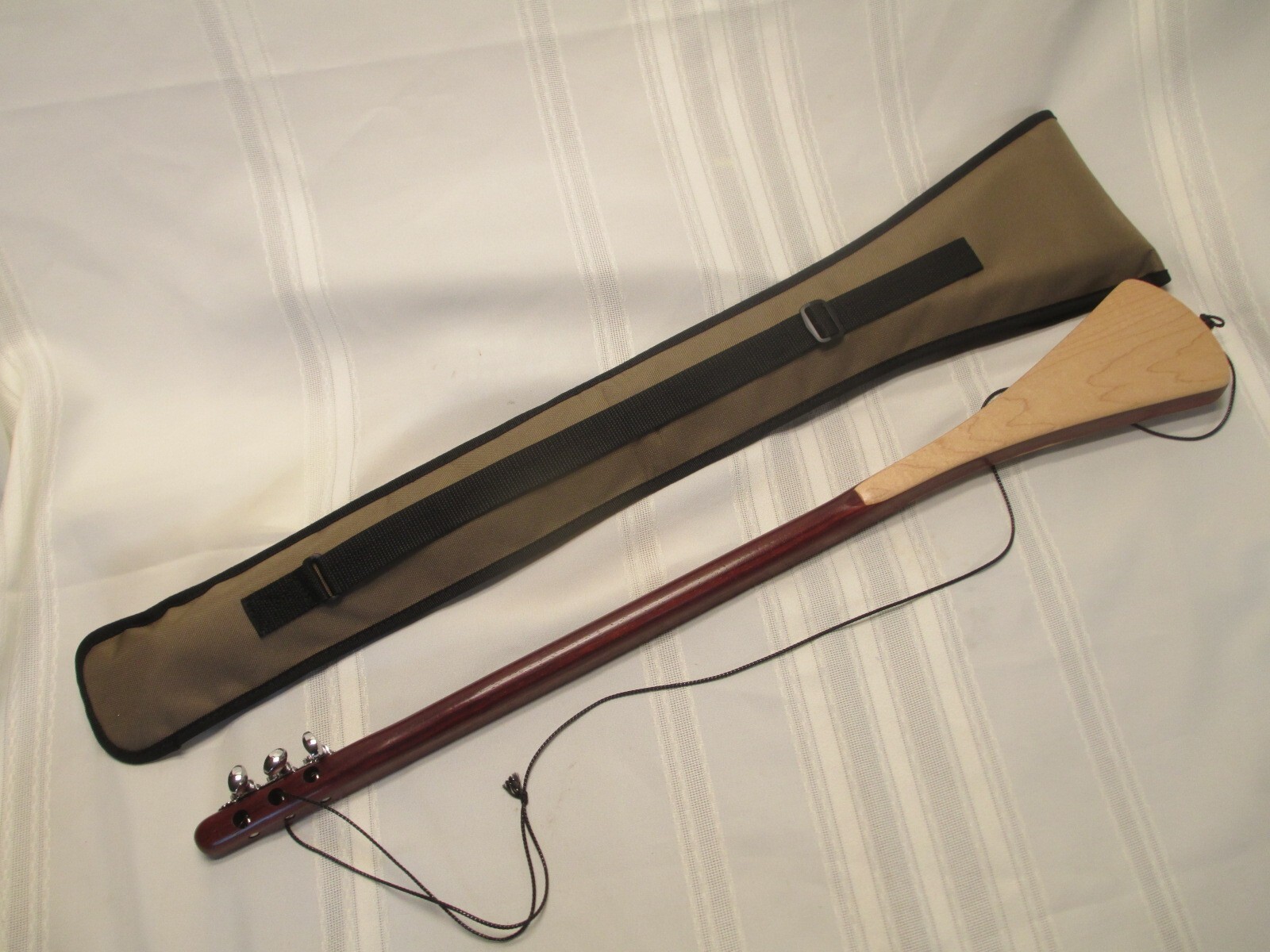 Signed McNally 29" Strumstick, key of G, in Padouk wood, with case and