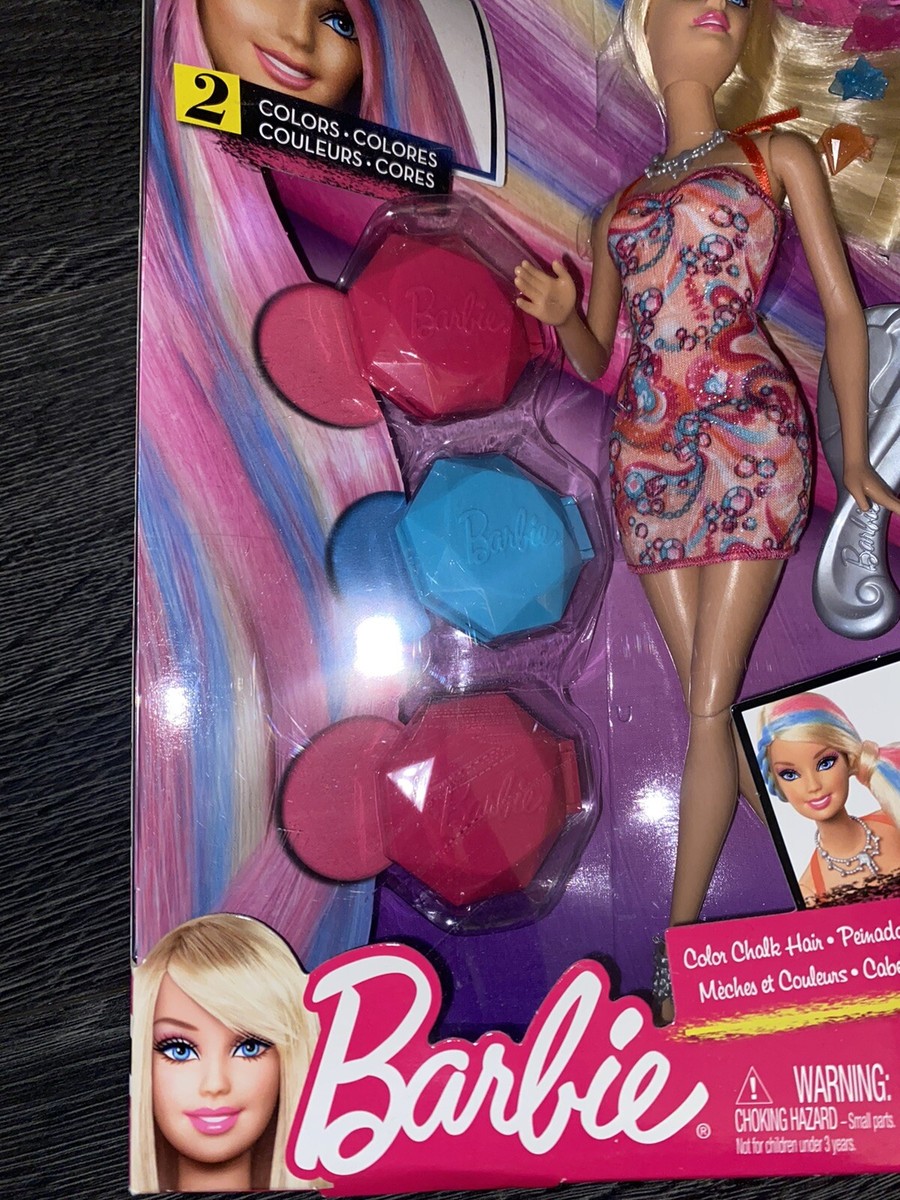 Hair Chalk Barbie Barbie Color Chalk Hair Doll Mattel 2013 Y7450