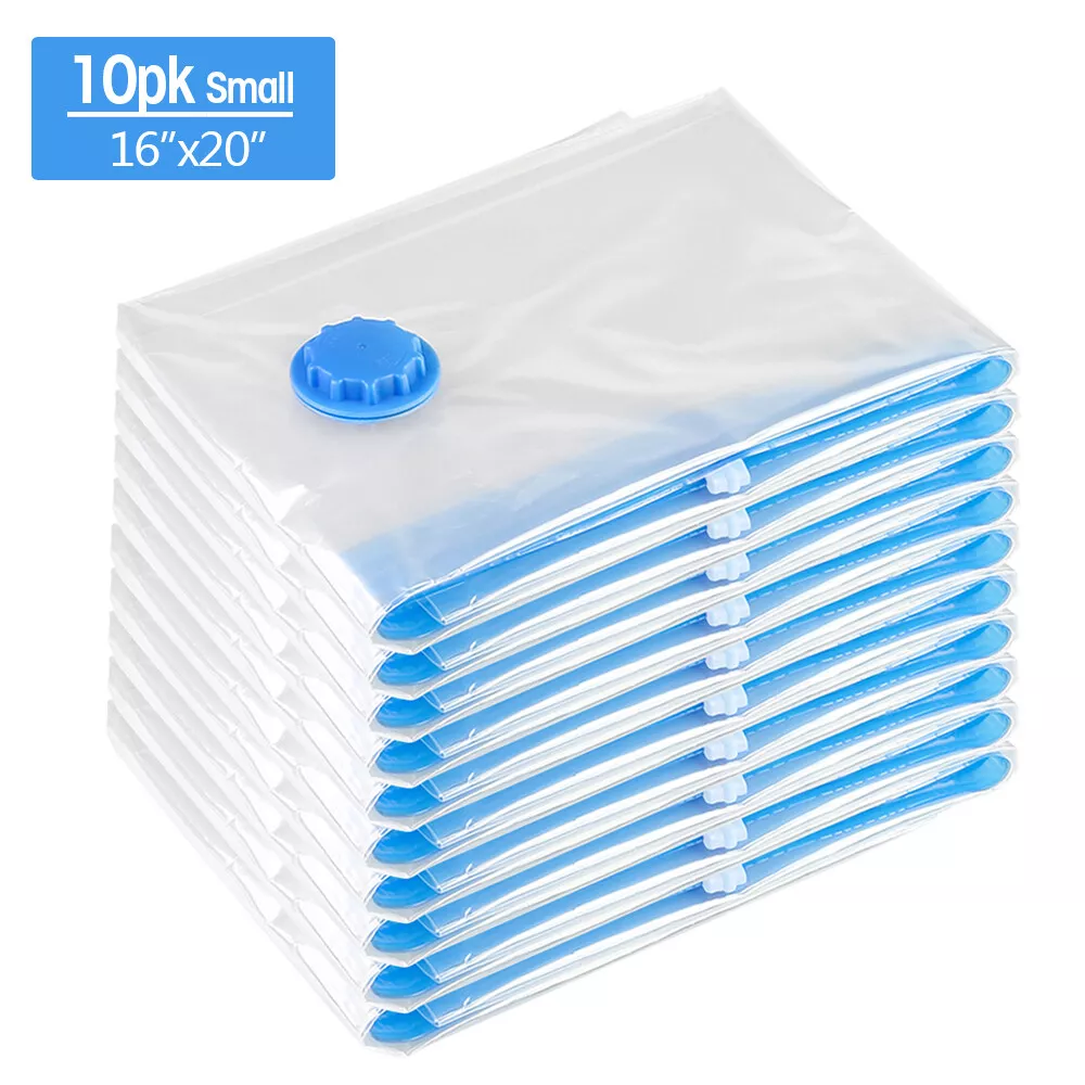 10 Pack 3 Sizes Vacuum Storage Bag, Reusable Travel Compression Bag, Vacuum  Garment Vacuum Bag