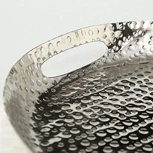 *ABVERKAUF* Serviertablett Tablett aus Metall Aluminium Deko-Tablett **NEU** - Bild 4 von 4