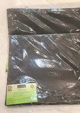 Joy Mangano Home - Set of 4 Black Reversible Placemats 19x13" Lot of 2 - New