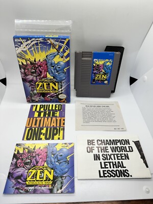 Zen Intergalactic Ninja (Nintendo) NES Complete CIB w/ Very Good Rare