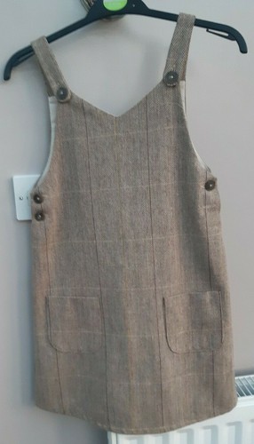 9 Tweed Herringbone Pinafore Dress | eBay