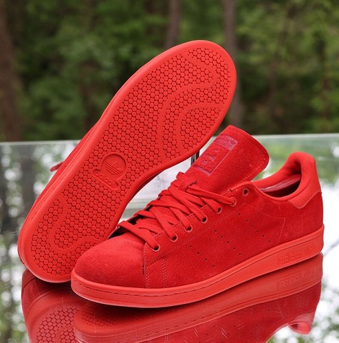 Adidas Stan Smith Power Red 2015 Men’s Size 12 Custom S75109 - Picture 6 of 13