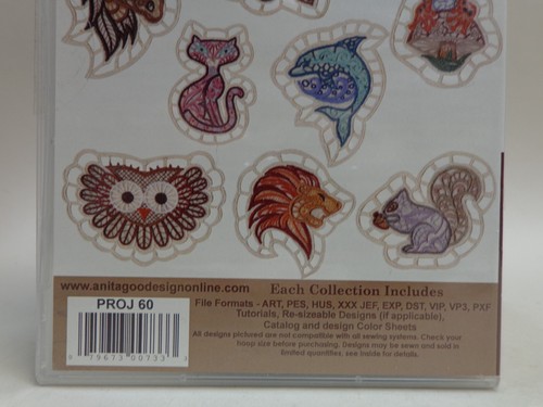 Anita Goodesign Embroidery Machine Design CD Projects Cutwork Inlays - Picture 5 of 6