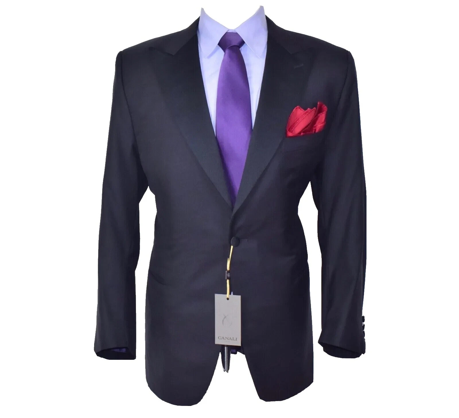 Canali Wool Black Suits & Blazers for Men
