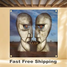 PINK FLOYD THE DIVISION BELL 4'X4' BANNER ALBUM COVER ART FABRIC POSTER TAPESTRY