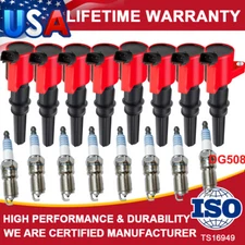 8 Pack Ignition Coils +Spark Plugs For Ford F-150 4.6/5.4L 2004-2010 DG511 FD503