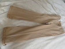 WOMEN  BEIGE BROWN PANTS  by HENNES  H&M LOW RISE Size 8  Excellent 