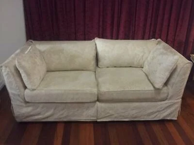 Elegant White Fabric Couch Gumtree Australia Brisbane South West
