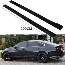 78.7 Glossy Black Side Skirt Rocker Panel Lip For Chevy Malibu 2010-2021 Us