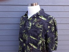 PURITAN Men's Vintage HawaiianTheme Shirt Size LARGE-see measurements LNWOT