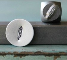 SUPPLY GUY 6mm Southwest Feather Metal Punch Design Stamp SGCH-47