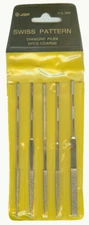 JSP® DIAMOND NEEDLE  FILES set of 5 COARSE (fl300)