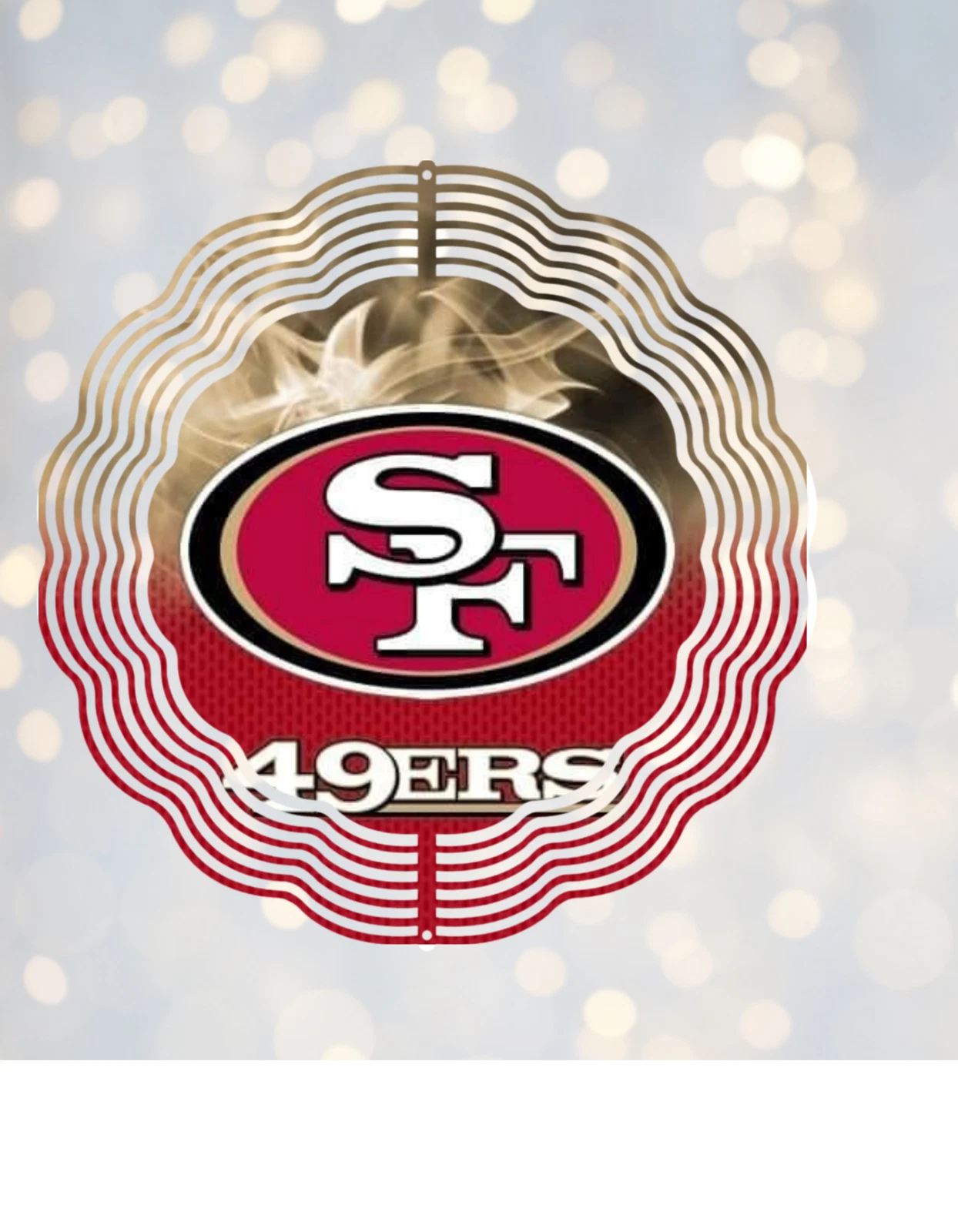 SF 49ers Round Wind Spinner