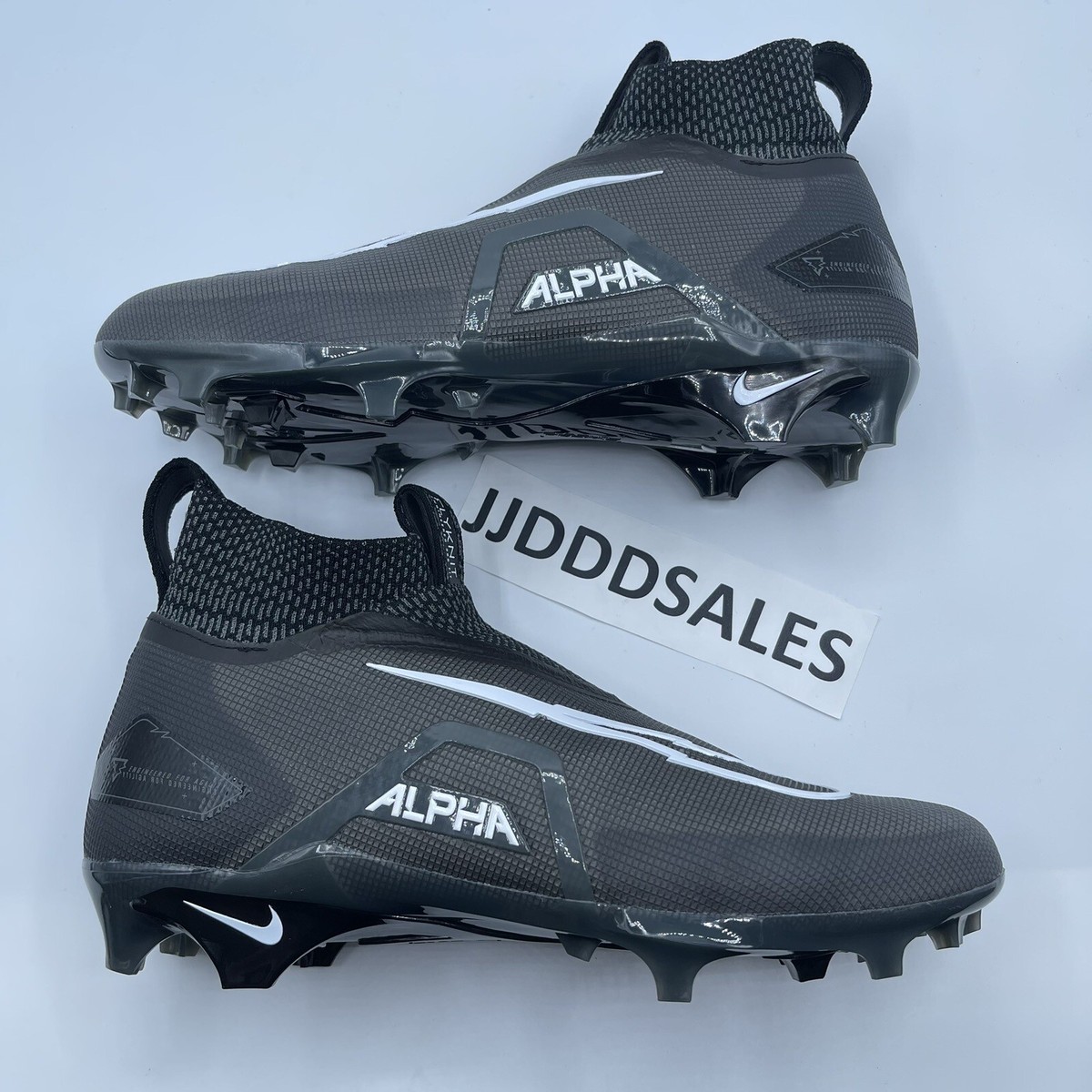 Nike Alpha Menace Elite 3 Black White Football Cleats CT6648 