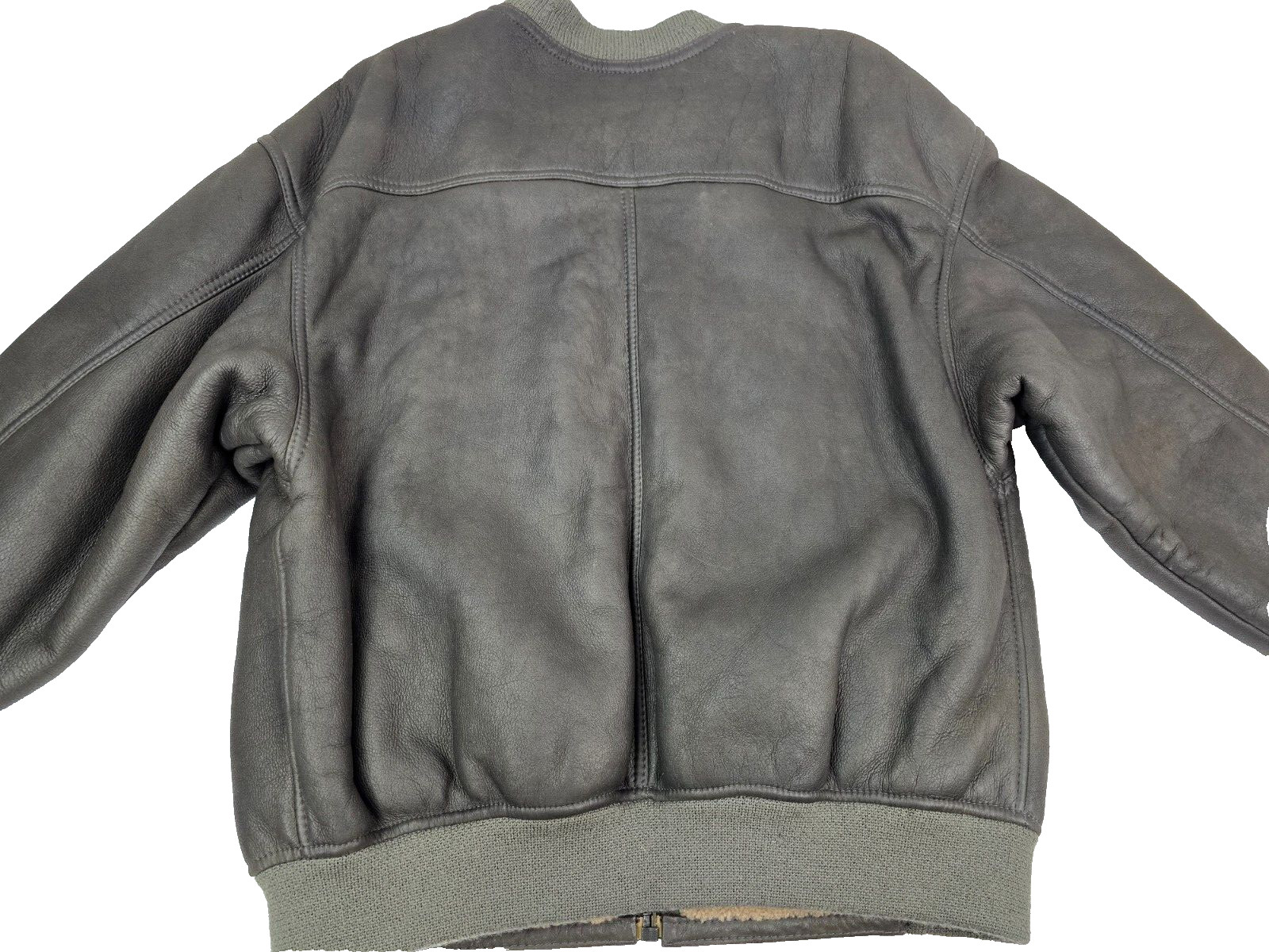 Givenchy Men's Shearling Sheepskin Leather B3 Bomber Aviator Jacket 50 M Italy thumbnail 12