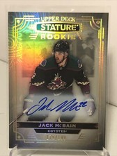 2022-23 UPPER DECK STATURE Hockey ROOKIE AUTO JACK MCBAIN #d/199 SP