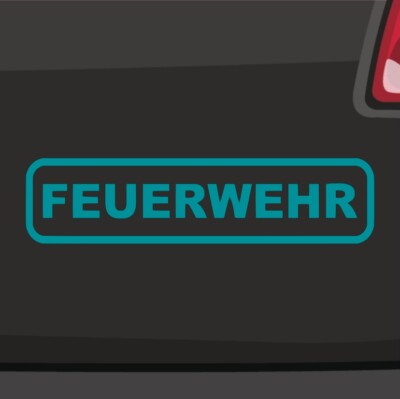 Feuerwehr Schrift Aufkleber Sticker Rahmen Einsatz Fire Rettungsgasse JDM DUB