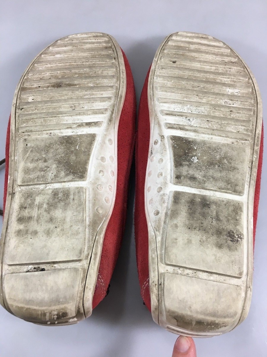 Donald J Pliner 8 Braden Red Suede Driving Mocs Slip-on Deck  display picture 1