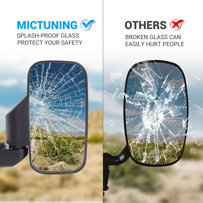 Upgraded UTV Side Rear View Mirrors For Polaris Ranger 570 XP 900 1000 /General - Foto 8