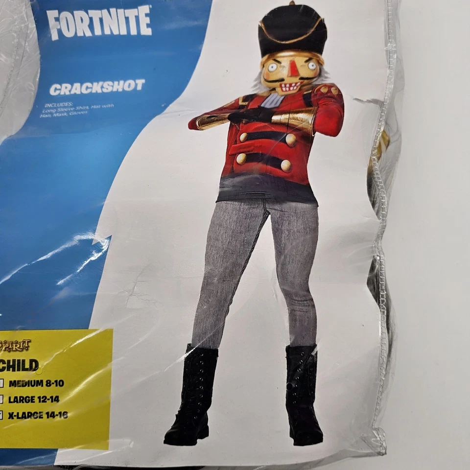 FORTNITE Crackshot Nutcracker Halloween Costume Child Boys Size X-Large Cosplay - Image 2 of 4