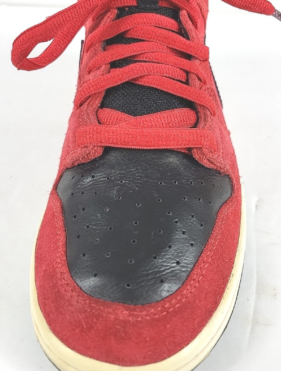 Nike SB Dunk Mid Men's sz 9.5 VNDS Sport Red Black 314383 Nike SB Dunk Mid Men's sz 9.5 VNDS Sport Red Black 314383