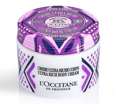 L'Occitane Limited Edition 25% Shea Butter Lavender Ultra Rich Body Cream 6.9 oz