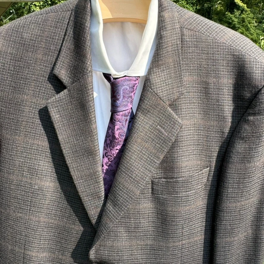 H Stockton Sport Coat Mens 46 Loro Piana Italian Cashmere Atlanta Blazer Jacket - Image 2 of 4